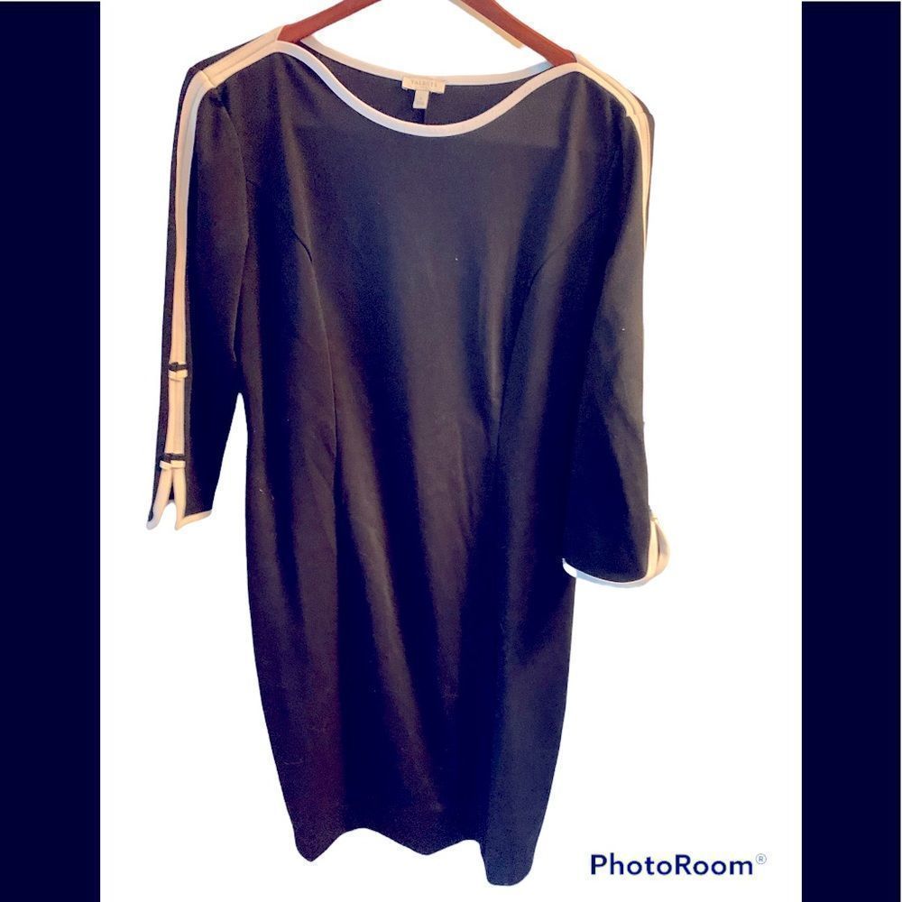 Talbots size 8 dress. Black and white